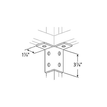 Abb SS AW214HDG SSTRUT, FITTINGS/BRACKET, AW214HDG